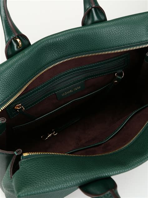 michael kors dark green tote